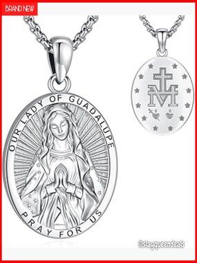 Miraculous Medal Necklace - Virgin Mary Catholic Faith Jewelry